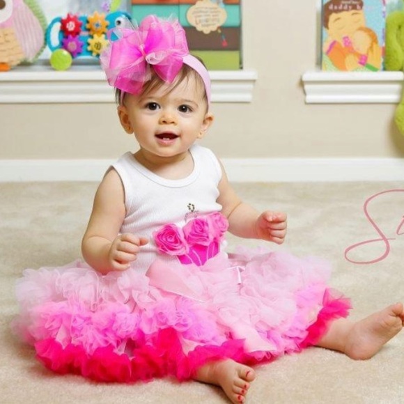 Twirl & Co. pink tutu skirt 12-18 month baby​ - Picture 3 of 12